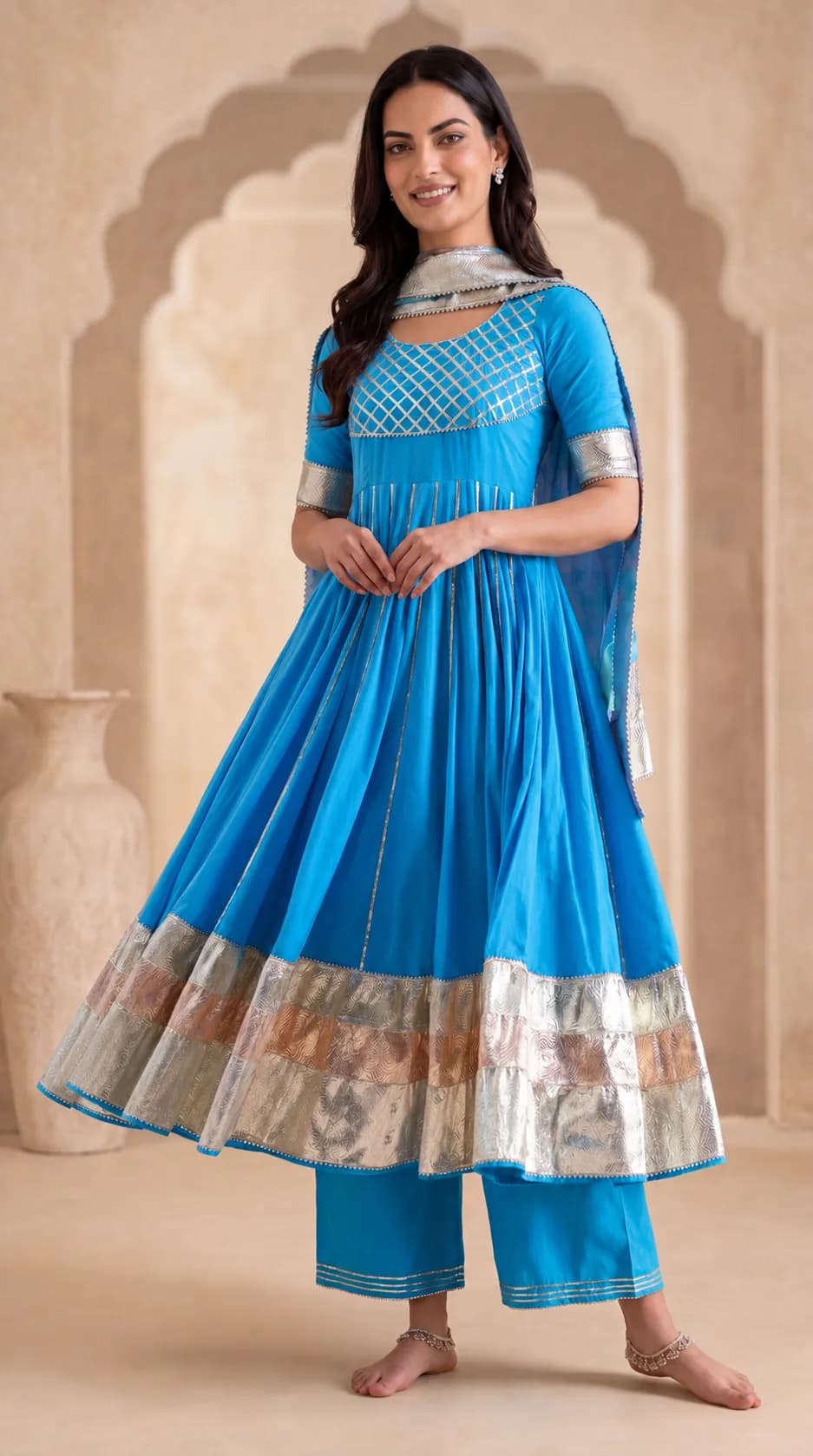 Neel Kash Anarkali Set image 1
